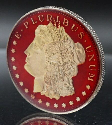 エナメル レディ リバティ E.プルリバス ウナム イーグル USA 1oz 999 FINE シルバー ラウンド C5199