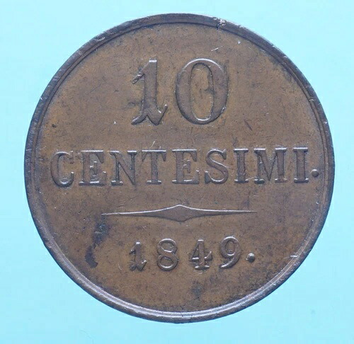 ロンバルド ヴェネト フランチェスコ ジュゼッペ 10 セント 1849 ミラノ レア銅コイン - 149,050円