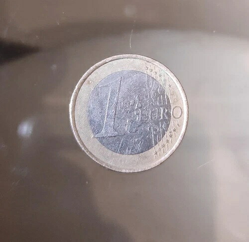 2002年ドイツイーグル1ユーロ硬貨希少文字G-