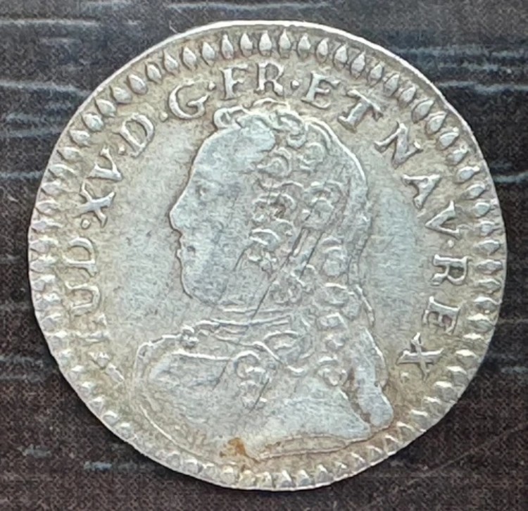 ルイ 15 世 1715-1774 - オリーブの枝のあるエキュの 1/20 1728 ブザンソン - 希少