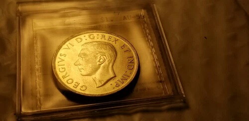 高級カナダ 1945 年銀貨 ICCS 認定 AU55 ミントビューティー IDt11。｜WORLD RESOURCE【KING店】