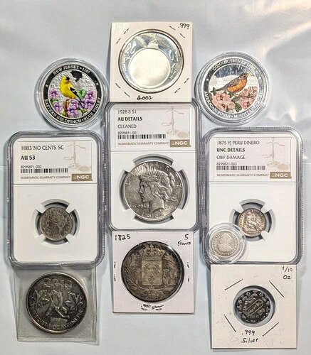1778年以降の大型銀貨ロット、6オンス以上、NGCグレード付き世界および米国のコイン、ピース1928S