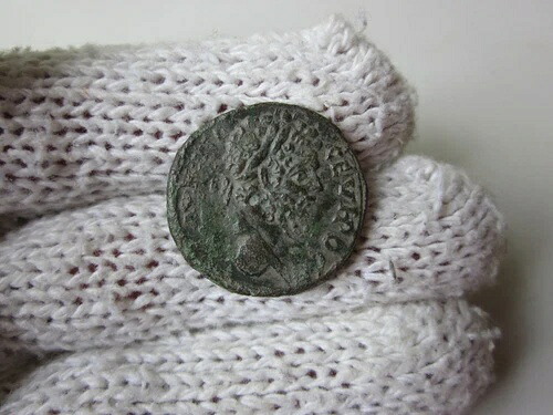 非常に珍しい古代ローマ植民地時代の青銅貨 - セプティミウス セウェルス 2 世 - 3 世。