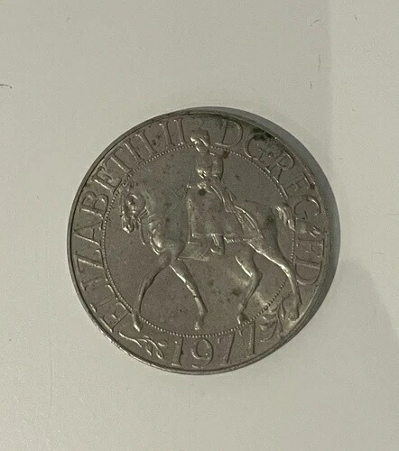 エリザベス2世女王即位60周年記念銀貨 1977年 DG.REG FD -希少 154,000円