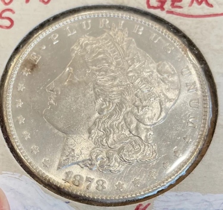 キー日付 1878-S 宝石光沢モルガン銀貨