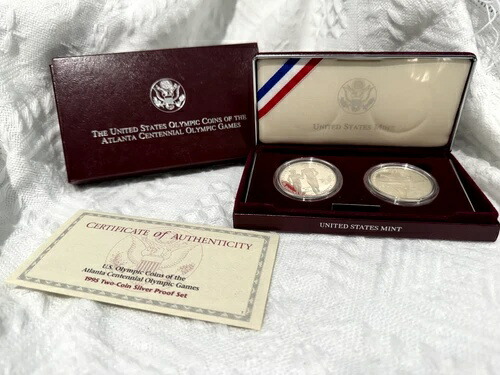 楽天市場】K21.6 金貨 アトランタ五輪記念プルーフ貨セット 金貨8.3g