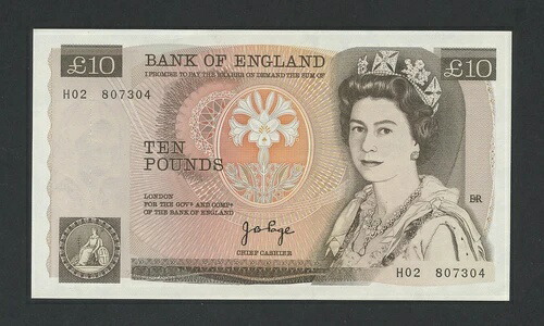 楽天市場】英国 イングランド銀行 10ポンド 表 エリザベス女王 裏フ