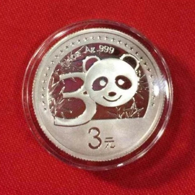 楽天市場】中国パンダ金貨発行30周年記念 50元プルーフ金貨 1/10オンス