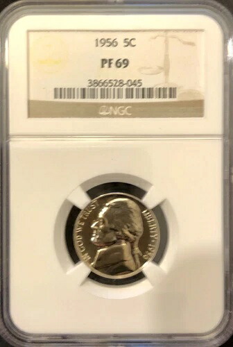 1956-P ジェファーソンニッケル - NGC PF 69 - 高品位