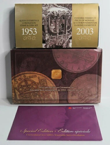 カナダ 1953 - 2003 QEII 50周年記念 - 戴冠式セット