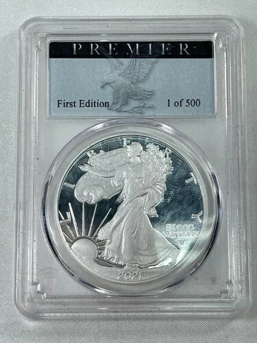 2021 W PCGS PR70 DCAM、タイプ2 1stエディション アメリカンシルバーイーグル、1/500 L4.42