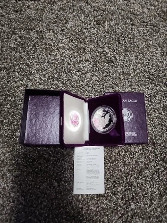 楽天市場】アメリカ 1ドル銀貨 1986年 1オンス 『プルーフ