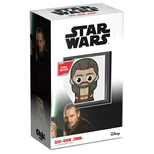 2023年 5ドル クワイ＝ガン・ジン - スター・ウォーズ チビ? 1オンス シルバー プルーフコイン｜WORLD RESOURCE【KING店】 100,430円