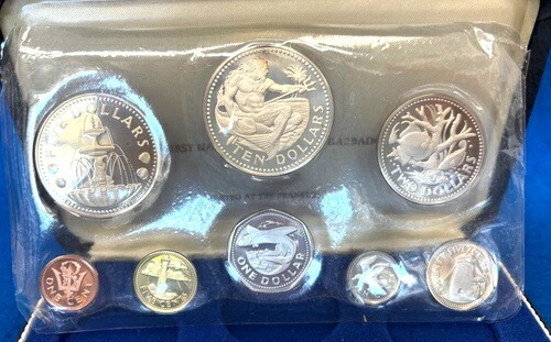 楽天市場】1975年 バルバドス プルーフセット 8枚 フランクリンミント