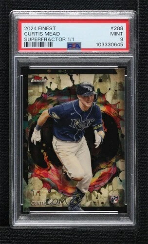 2024 Topps Finest Rare Superfractor 1/1 Curtis Mead PSA 9 MINT Rookie RC 06bg|WORLD RESOURCE【KING店】