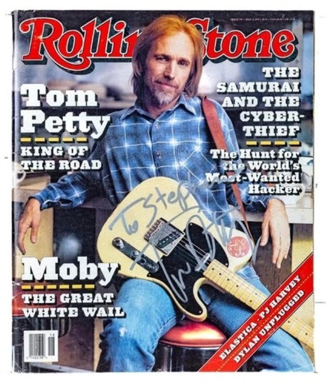 ミュージック・ザ・レジェンドのサイン入り、1995年5月4日発行の「ローリングストーン」誌の希少なトム・ペティ|WORLD RESOURCE【KING店】