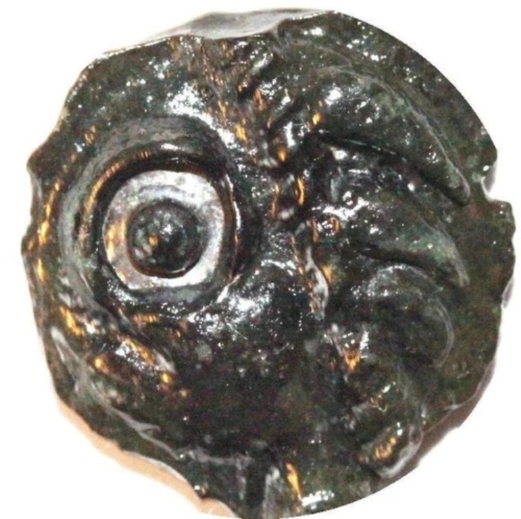CD0690 珍しいガリアのルケ・トゥール・ゴシップ像、大きな目を持つインディアンヘッド Ij2 -紀元前50年 SUP-