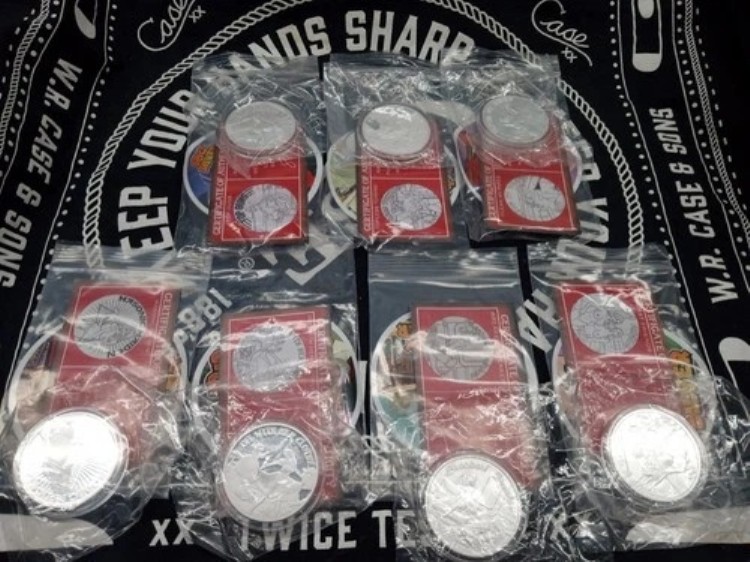 7ラウンドSTLミントスパイシー1オンス.999シルバーラウンドすべてCOAとステッカー付き500枚|WORLD RESOURCE【KING店】