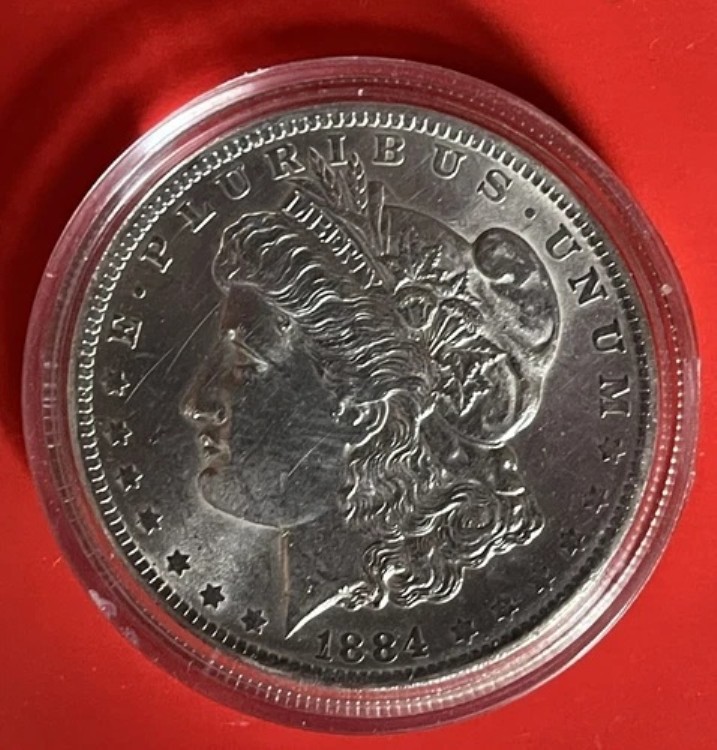 1884年 P アメリカ合衆国 オールドシルバー モルガン USドルコイン イーグル