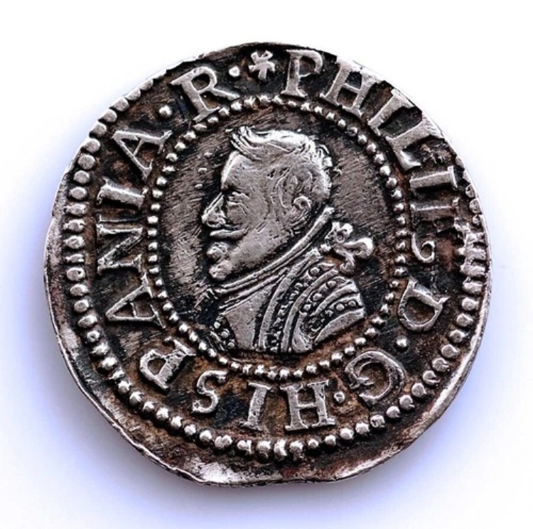 S.C. スペイン-フェリペ4世、クロアチア、1653年バルセロナ。EBC-/XF- 銀2.95g。非常に希少|WORLD RESOURCE【KING店】