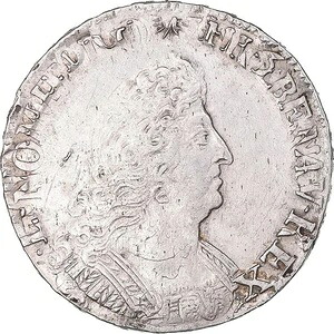 [#1044385] コイン、フランス、ルイ 14 世、1/2 エキュ オ パルム??、1/2 エキュ、1695 年、リール、R、