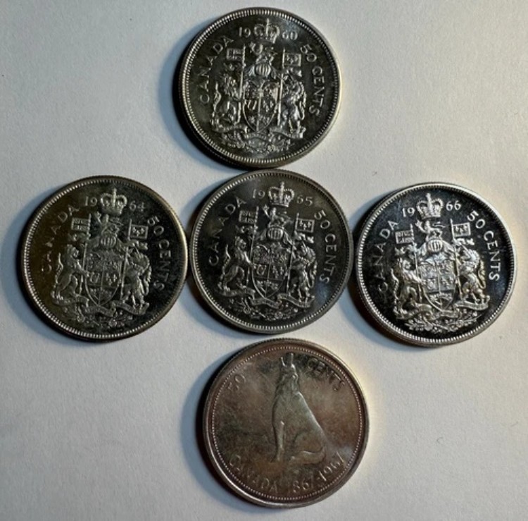 楽天市場】アメリカ ミントセット 50セント銀貨1枚入りプルーフ5