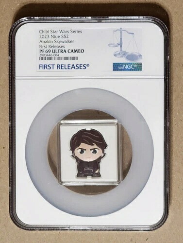 2023年 ニウエ 2ドル チビ - スターウォーズ - アナキン・スカイウォーカー - NGC PF69 UC FR - シルバーコイン