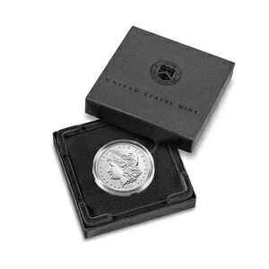 2021-D モルガン シルバー ダラー コイン（箱、CoA）
