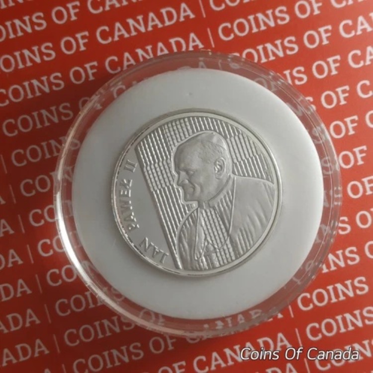 1989年 ポーランド 10000ズウォティッチ ヨハネ・パウロ2世 プルーフ 1オンス 銀貨 希少 #coinsofcanada