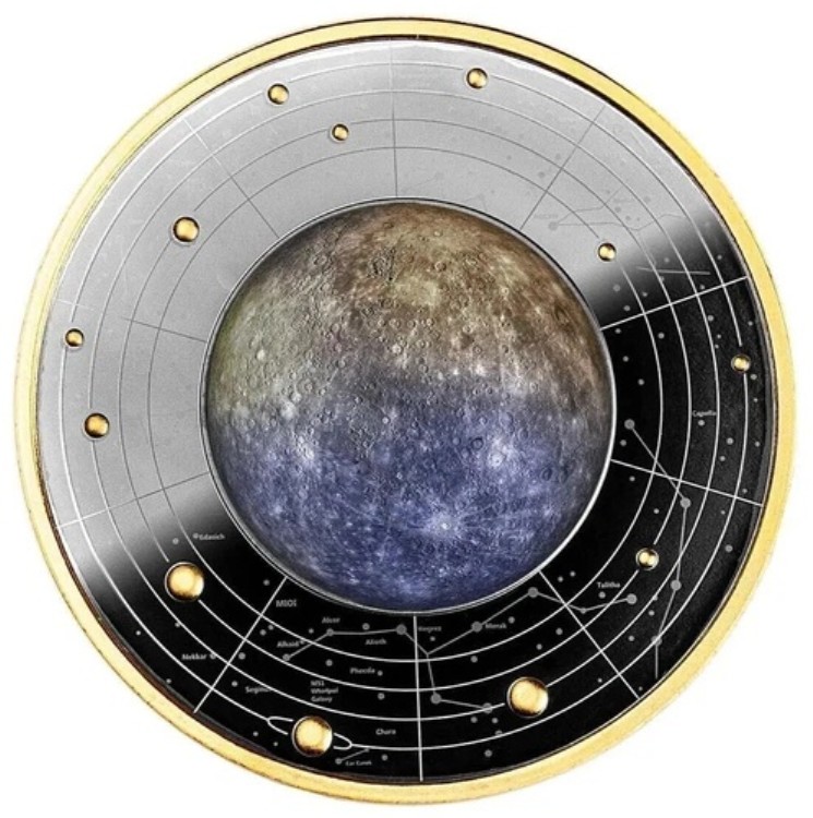 2021年 太陽系 ? 水星銀ルテニウムプルーフコイン｜WORLD RESOURCE【KING店】
