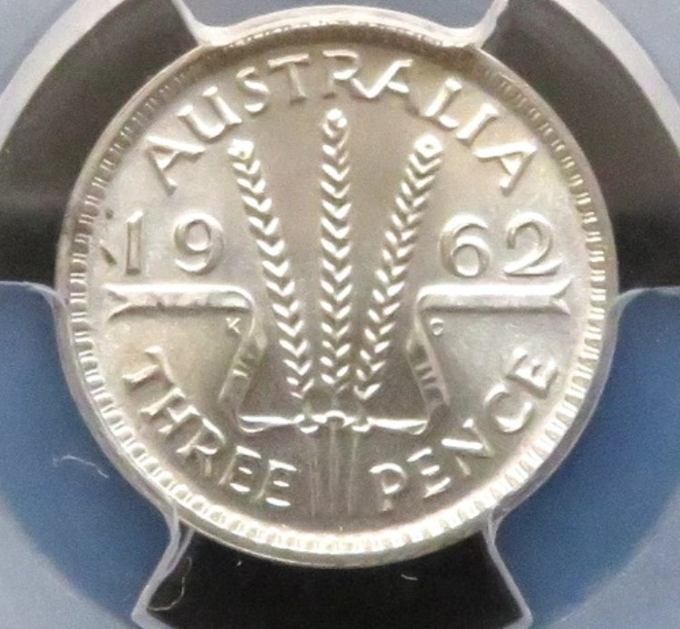 オーストラリア。1962年3ペンス。発行枚数2016年。プルーフ - PCGS PR66｜WORLD RESOURCE【KING店】