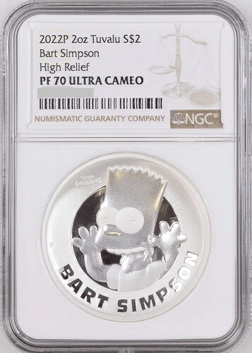 2022年 ツバル ザ・シンプソンズ バート・シムソン 2オンス 銀貨 NGC PF 70 UCAM｜WORLD RESOURCE【KING店】