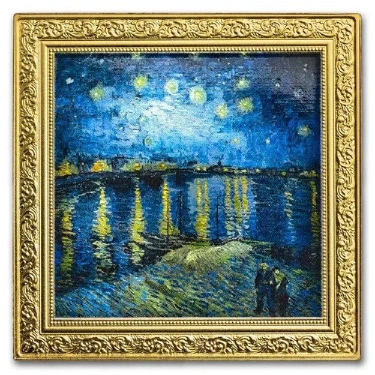 ヴィンセント・ヴァン・ゴッホ「ローヌ川の星月夜」1オンス プルーフ銀貨 2ドル ニウエ 2023年｜WORLD RESOURCE【KING店】