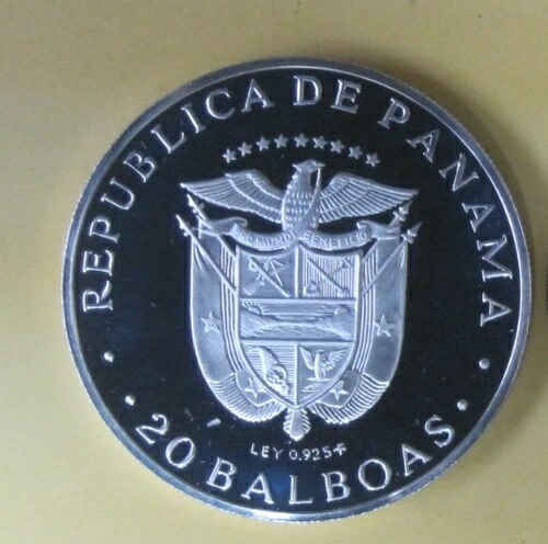 楽天市場】パナマ共和国 20バルボア銀貨 1974年 【中古】(65978