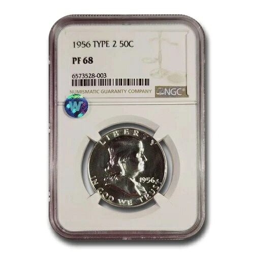 1956年フランクリンハーフダラータイプII PF-68 NGC｜WORLD RESOURCE【KING店】 89,540円