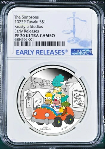2022年 ザ・シンプソンズ クラスティール・スタジオ クラスティー・ルー 1ドル 1オンス シルバーコイン NGC PF70 ER｜WORLD RESOURCE【KING店】