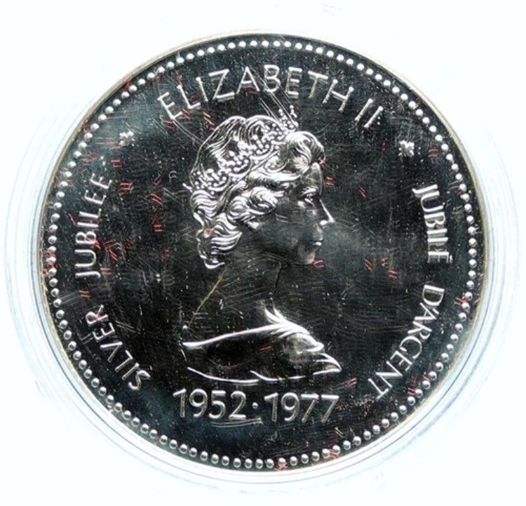 楽天市場】イギリス領 ヴァージン諸島 エリザベス2世 20ドル 銀貨