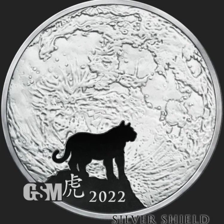 2022年 1オンス プルーフ 寅年 太陰暦 V3 - 低COA 130 - シルバーシールド - SSG|WORLD RESOURCE【KING店】
