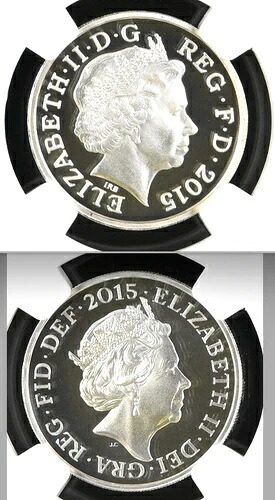 2015年 1ポンド銀貨 第4・5肖像プルーフセット NGC PR69 イギリス