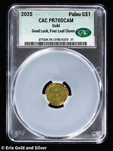 楽天市場】即納・追跡可 2023 1グラム パラオ 黄金の幸運：四つ葉の