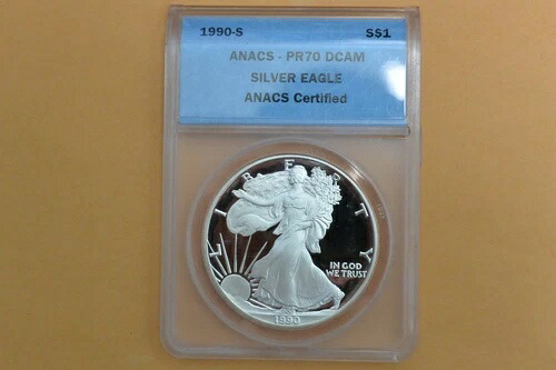 1990-S プルーフ シルバー アメリカンイーグル ANACS PR70 DCAM｜WORLD RESOURCE【KING店】