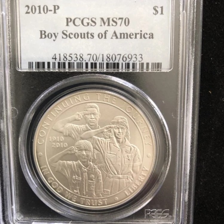 2010-P ボーイスカウト・オブ・アメリカ PCGS MS70 所有者個人コレクション *送料無料*