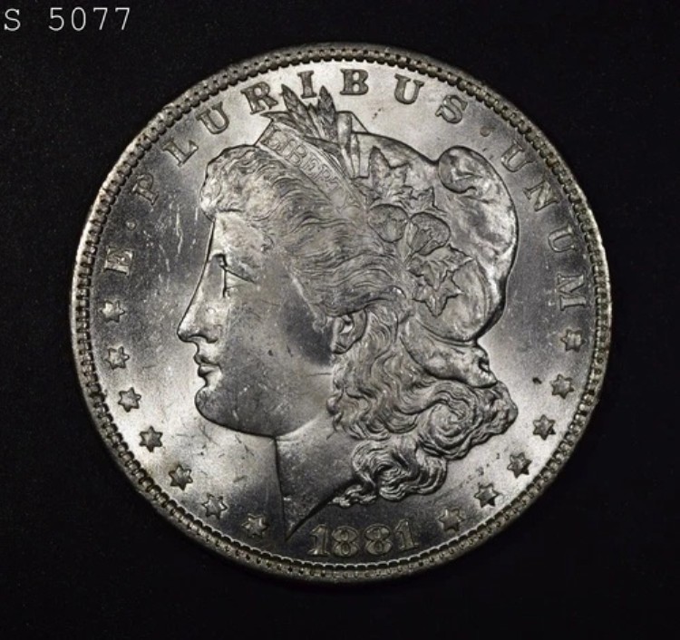 1881年 モルガン銀貨「Very Choice BU」*1点目以降は送料無料*