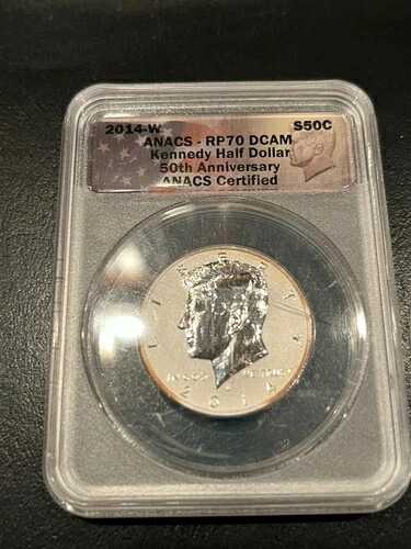 2014 W ANACS RP70 リバースプルーフ ケネディ シルバー ハーフ