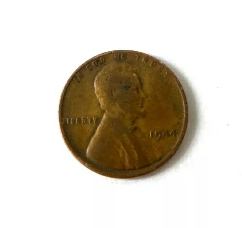 1944年製、刻印なし小麦ペニー。エラー！希少！