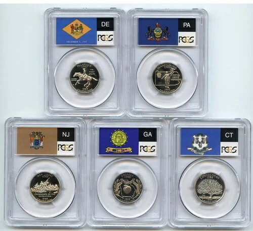1999年 Sクラッド州クォーターセット PCGS PR69DCAM