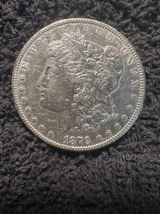 モルガン 1879ペンス（bu）銀貨（62）