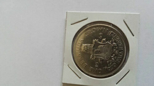 1964年 バミューダ ワンクラウン銀貨 - 未流通