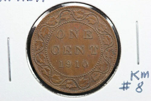 1910年カナダ大型セント KM# 8 3X8L