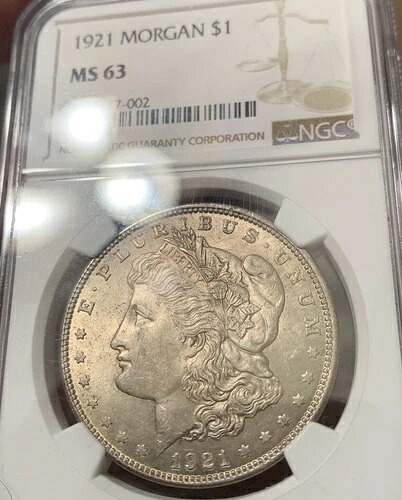 1921年モルガン・ダラー NGC MS63